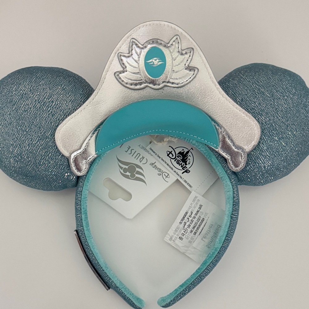 Disney Silver and Blue Kids Mouse Ears Headband Loungefly